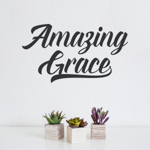 amazing grace wall quote decal add this quote to any wall and it will ...