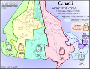 ... National Research Council Canada- Daylight Savings Standard Time Zones