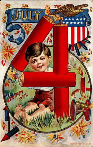 Vintage 4th of July postcards