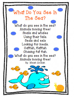 sea animals poems