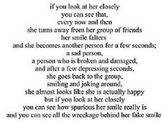 ... smiling sad quotes, depression quotes, depress quot, fake smile quotes