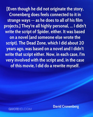 David Cronenberg Quotes