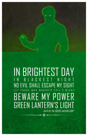 Lantern. Super hero quotes: Geek, Word Of Wisdom, Lanterns Oath, Quote ...