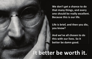 ... work hard to get your thinking clean to make it simple. – Steve Jobs