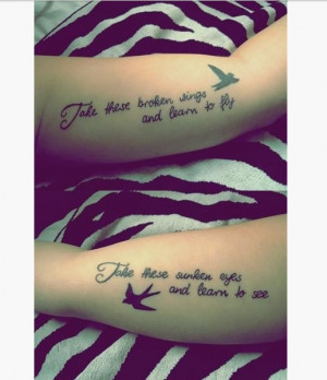 18) Best Friend Tattoo Quote On Sleeve
