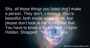 Favorite Nina G Jones Quotes