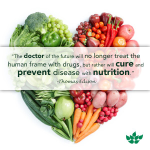 ... Quote On The Future Of Preventing and Curing Disease With Nutrition