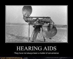 ... hearing aid acoustic funny ears preradar listening listening devices