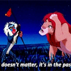 Rafiki Quote Gif On Forgetting The Past In Disney’s The Lion King