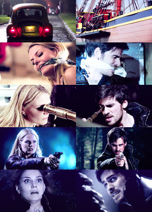 Captain Hook and Emma Swan Parallels