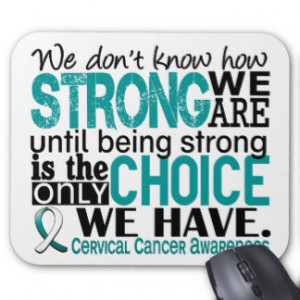 Cervical Cancer How Strong We Are Mousemats
