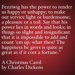 My Favorite Quotes from A Christmas Carol #25 – He has the power to ...