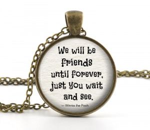 Friendship Necklace - Winnie the Pooh Jewelry - Winnie the Pooh Quote ...