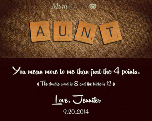 ... Aunt Birthday Gift Metal Art Tin Sign Wedding Print New Aunt Gift Maid