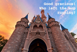 Silly Disney Quotes Over Majestic Images of Disney Parks