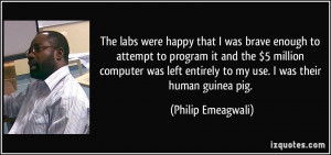 The labs were happy that I was brave enough to attempt to program it ...