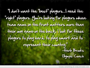 Herb Brooks Sports Quote