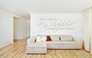 ... Is My Shepherd I Shall Not Want Quote Wall Sticker Art Decal Transfers