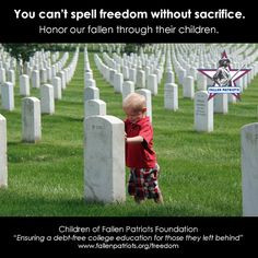 We must never forget the surviving children. www.fallenpatriots.org ...