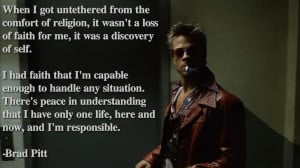Atheist word: Brad Pitt