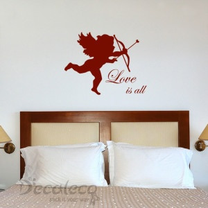 ... romantic_wall_quote #cupid_decor #lovely_wall_decal #sweet_wall_cling