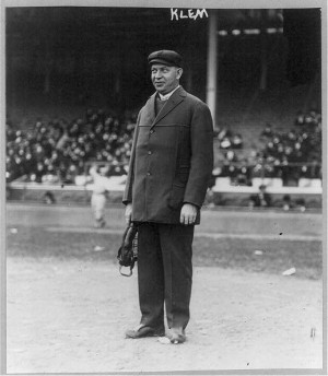 William J. Klem, baseball umpire, full-length portrait, standing ...