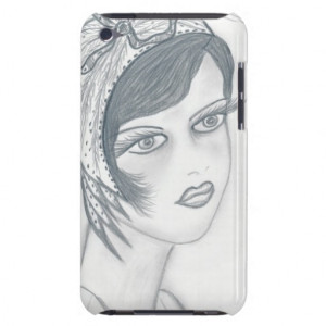 Flapper Girl With Bow Ipod