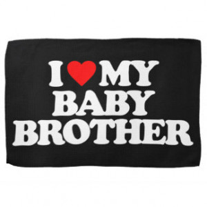 LOVE MY BABY BROTHER HAND TOWEL