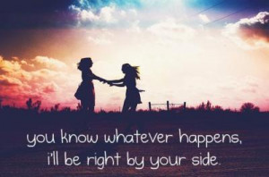 ... bff, cloud, colour, field, friend, friendship, quote, together, trust