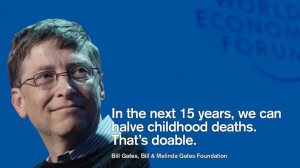 Bill Gates, Bill & Melinda Gates Foundation at the World Economic ...