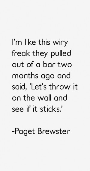 Paget Brewster Quotes amp Sayings
