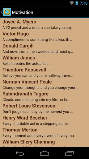 ... maior - captura de tela Quotes Book - Daily New Quotes para Android