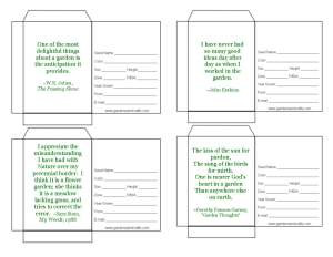 Quote Seed Packets #3