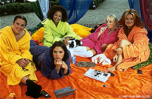 ... , Scary, Ginger and Baby Spice are The Spice Girls in Spice World