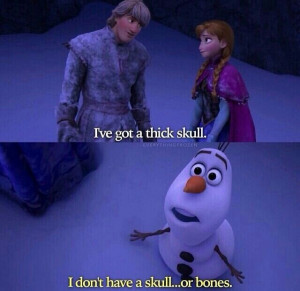 funny frozen olaf movie quote