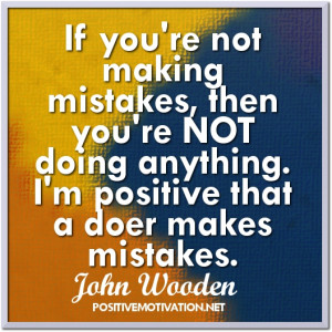 Mistake Quotes ~ doer makes mistakes ~ motivational quote of the day