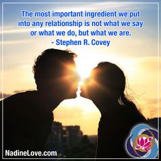 The most important ingredient we put into any relationship is not what ...