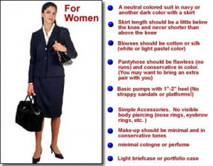 How women should dress for a job interview