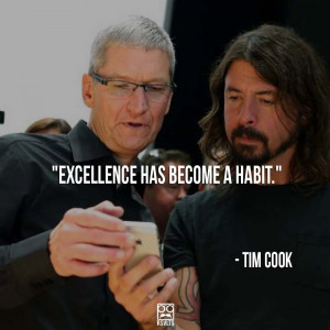 Apple’s company culture: “Excellence has become a habit.”