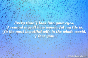 LOVE YOU MY BEAUTIFUL WIFE QUOTES