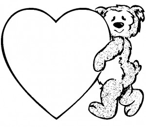 Valentine coloring pages for kids, free and printable