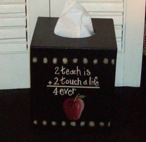 Teachers Gift - Tissue Box Cover-Teacher Gift,Teacher Tissue Box Cover ...