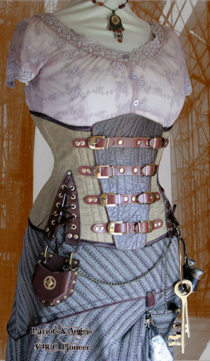 existing corset. Steampunk Corsets, Steampunk Outfit, Waist Steampunk ...