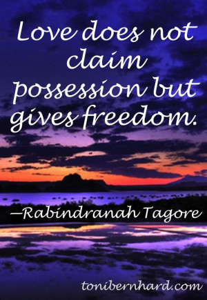 The Bengali philosopher and poet Rabindranath Tagore. Without trust it ...