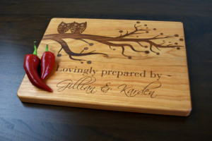 Personalized Cutting Board, Custom Engraved - 8 x 13