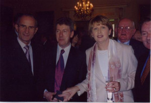The President of Ireland Mary McAleese and Dr. Martin McAleese with ...