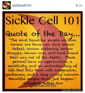 Another great quote from sickle cell 101 on Instagram. Follow them and ...