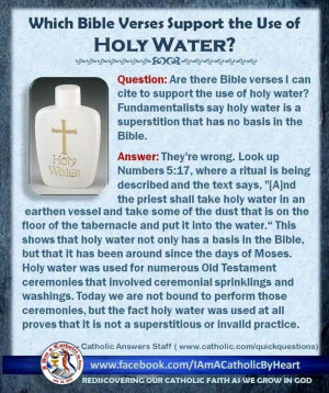 Bible verses for Holy Water..