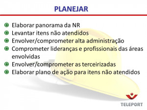 Elaborar panorama da NR Levantar itens não atendidos Envolver ...