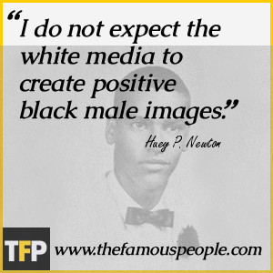 do not expect the white media to create positive black male images.